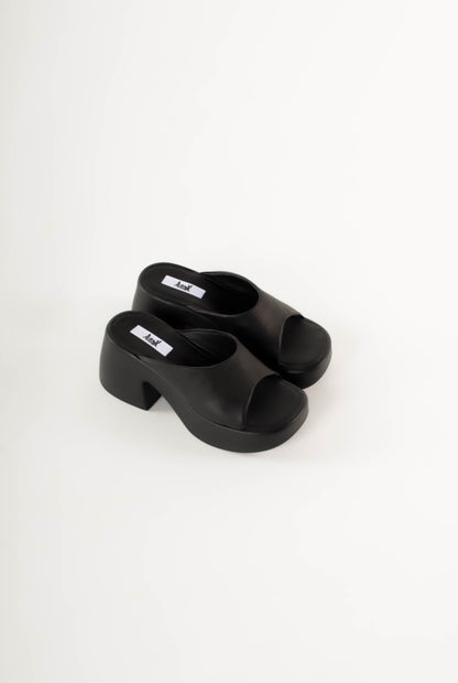 platformed MULES in black