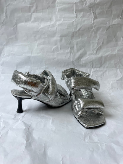 FOU sandals in metallic