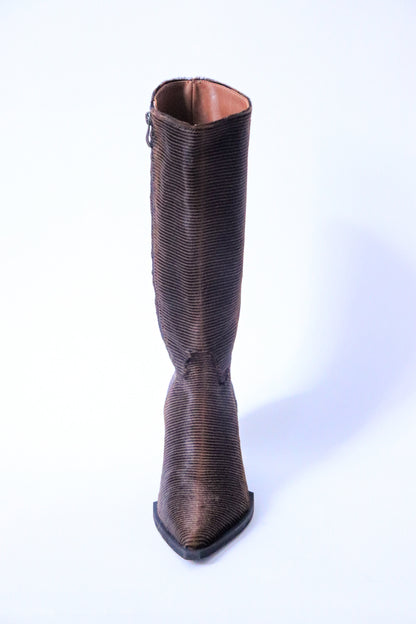 High heeled pony boots